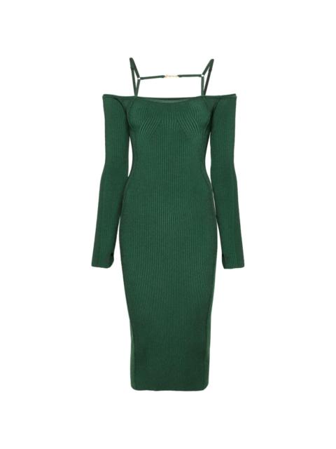 JACQUEMUS La Robe Sierra off-shoulder dress