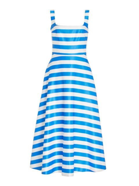 Shilo Twill Midi Dress stripe
