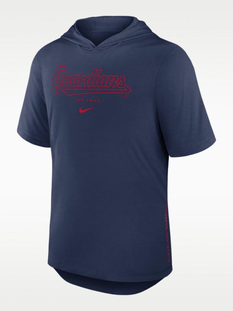 Nike Cleveland Guardians Arched Wordmark Men's Nike Dri-FIT MLB Hooded T-Shirt