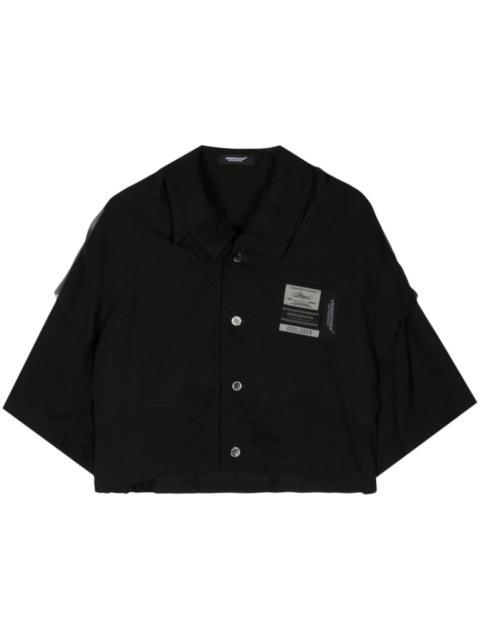 UNDERCOVER name-tag button-up shirt