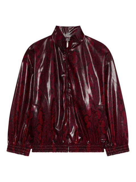GCDS zip snakeskin jacket