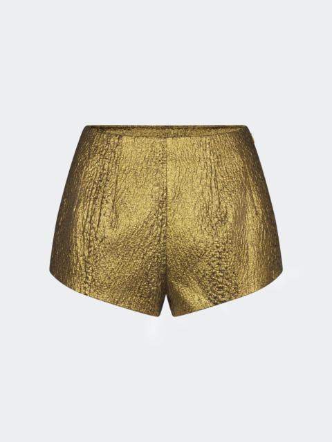 SIMONMILLER Fleur Metallic Shorts In Star Gold