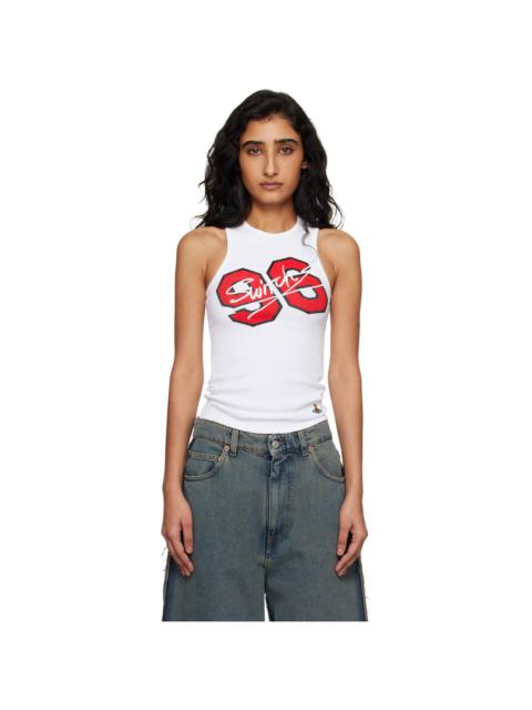 Vivienne Westwood White '96 Switch' 90s Tank Top
