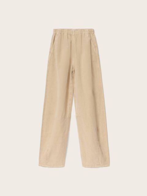 ALLSAINTS JETT WIDE LEG LINEN BLEND PANTS