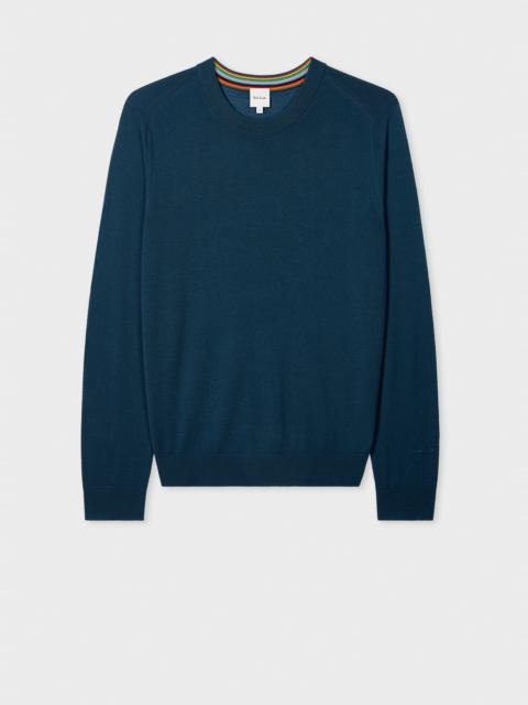 Paul Smith Petrol Blue Merino Wool Sweater
