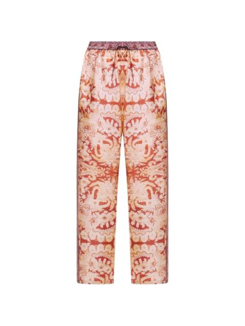 Pierre-Louis Mascia tapestry-print silk trousers