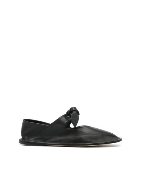 HEREU Llasada leather ballerinas