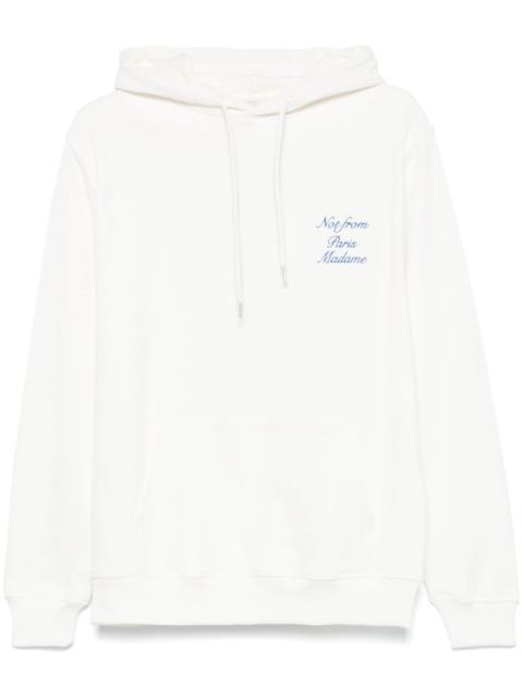 Le Hoodie Slogan Cursive