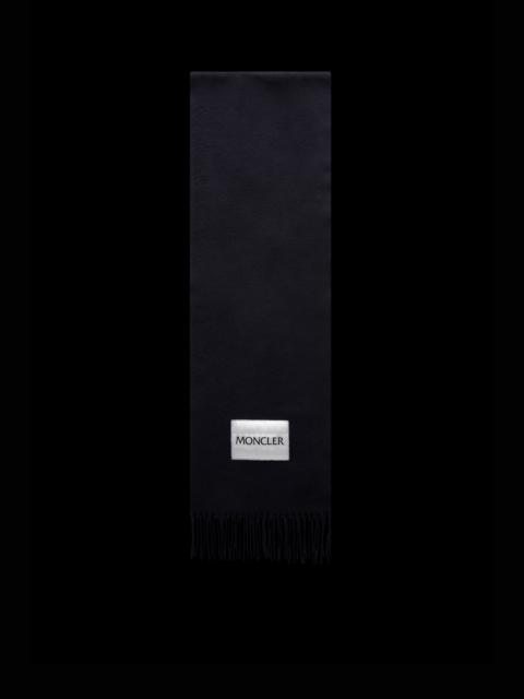 Moncler Logo Wool Scarf