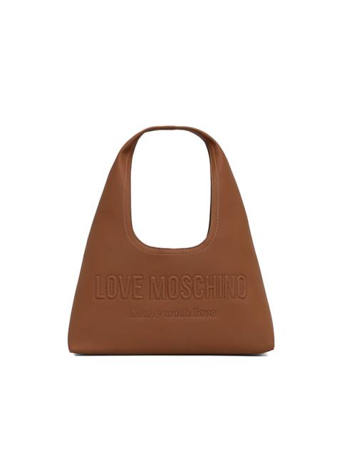 Moschino embossed tote bag