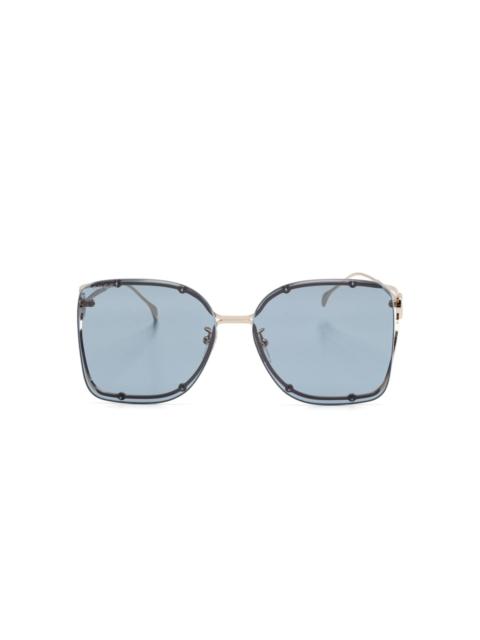 GUCCI oversize-frame sunglasses