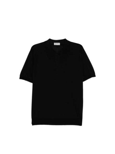 JOHN SMEDLEY ELVINS FINE STRIPE POLO SHIRT
