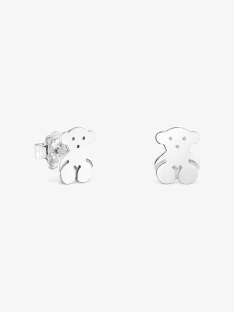 TOUS Silver TOUS Bear Earrings 1cm.