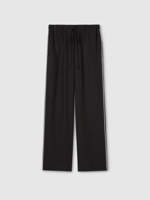 GUCCI Horsebit silk jacquard pant