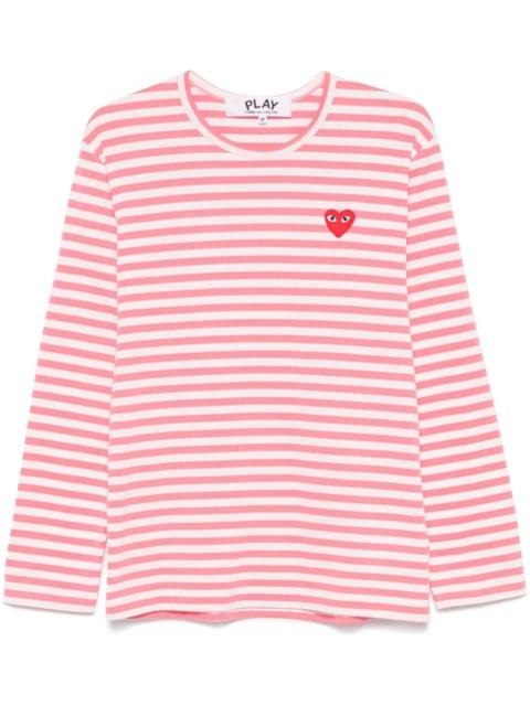Comme des Garçons PLAY striped T-shirt