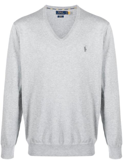 Polo Ralph Lauren embroidered-pony knit jumper
