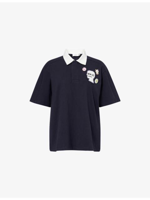 COACH Coach x Brain Dead Ruby Embroidered Cotton Polo Shirt