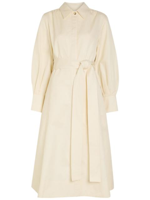 JOSEPH Joseph Ziane Belted Cotton -blend Midi Shirt Dress