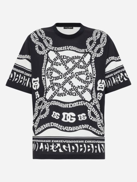 Dolce & Gabbana Short-sleeved Marina-print T-shirt