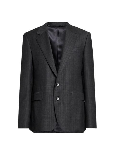 Dolce & Gabbana Men's Striped Virgin Wool Blazer - Rigato