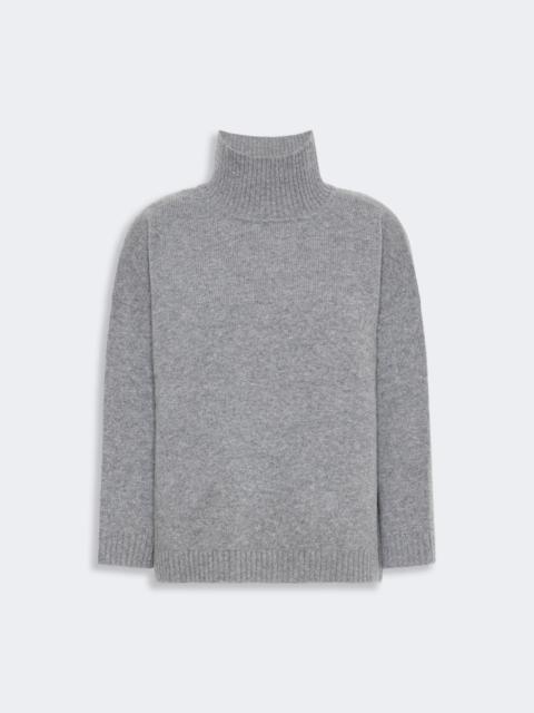 WEEKEND Max Mara BORGIA Wool knit turtleneck jumper - MEDIUM GREY