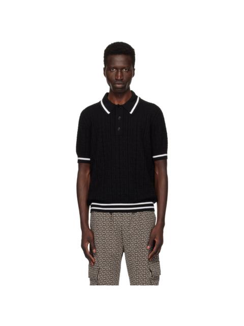 Balmain 4G knitted polo shirt