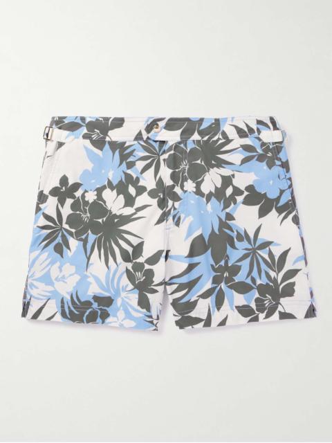 Slim-Fit Short-Length Floral-Print Swim Shorts