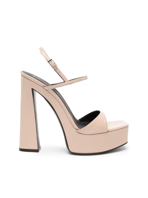 Sylvy 145mm patent-leather sandals