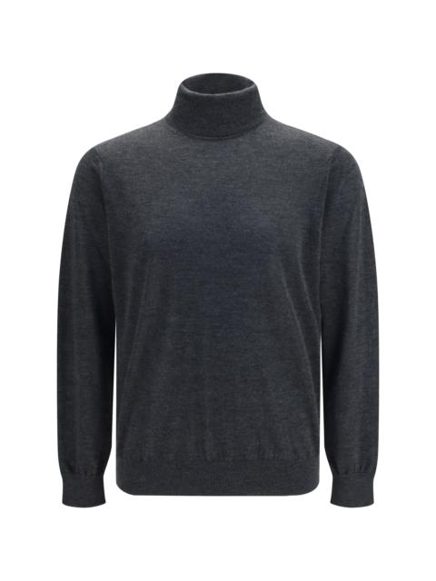 GIORGIO ARMANI Giorgio Armani Cashmere Turtleneck Sweater — Gray