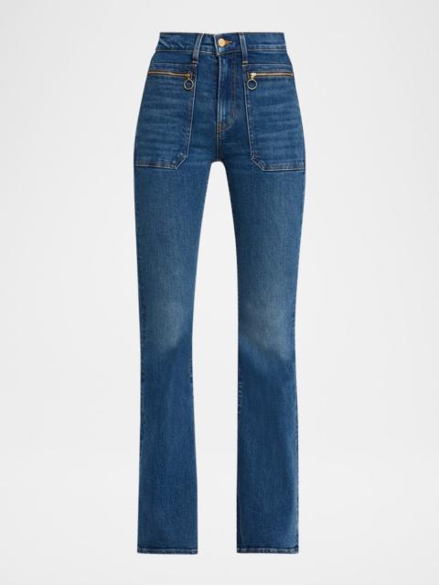 VERONICA BEARD Beverly High-Rise Skinny Flare Jeans