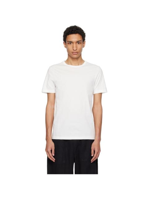 Merz b. Schwanen White 1950s Loopwheeled Classic Fit Lightweight T-shirt