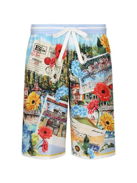 Dolce & Gabbana floral-print shorts