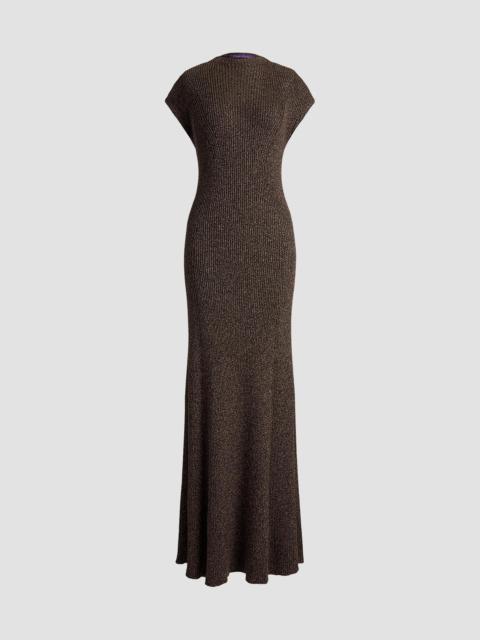 Ralph Lauren Women's Windi Silk-Wool Blend Maxi Dress - Brown