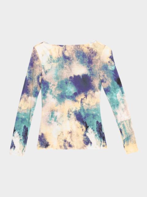 MISA Lira Abstract Jersey Top