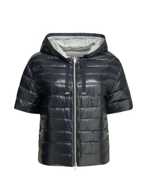 Herno quilted hooded reversible puffer jacket