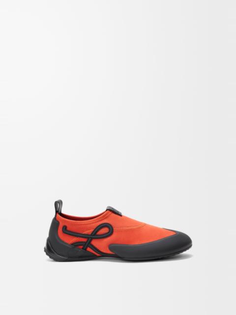 Loewe Grip Aqua shoe in stretch suede and TPU