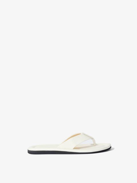 Cooper Flip Flop Sandals in Grainy Leather