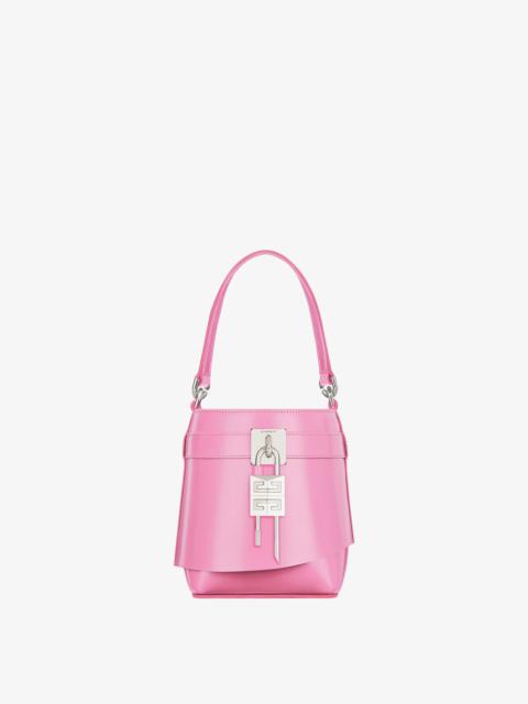 Givenchy MICRO SHARK LOCK BUCKET BAG IN BOX LEATHER