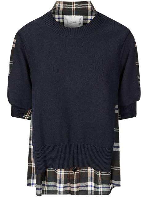 sacai layered jumper