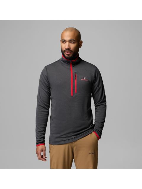 Columbia Men's Collegiate Essential Hike Grid Fleece Half Zip - Georgia