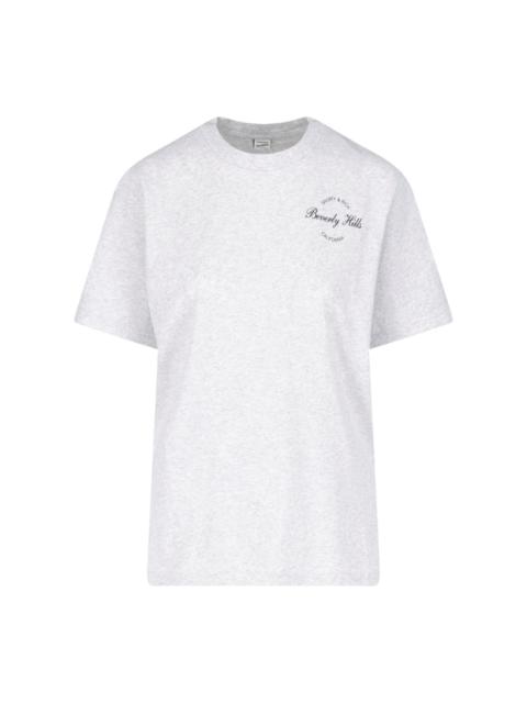 Sporty & Rich T-SHIRT "BEVERLY SCRIPT"