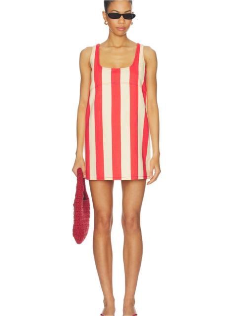 SIMONMILLER Sahara Striped Denim Dress