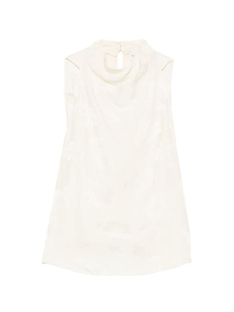 forte_forte floral high-neck top