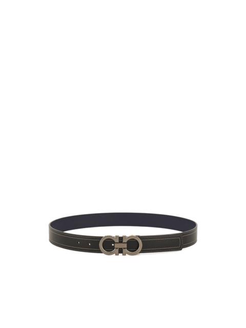 FERRAGAMO Gancini reversible belt
