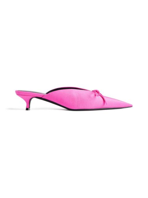 BALENCIAGA Women's Knife Bow 40mm Mule in Pink