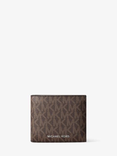 MICHAEL KORS Cooper Logo Billfold Wallet With Coin Pouch