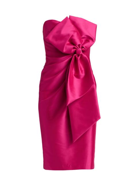 BADGLEY MISCHKA Women's Strapless Bow-Accented Cocktail Dress - Hot Fuschia