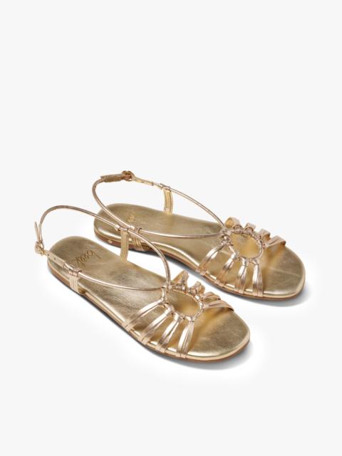beek Livia Knotted Leather Strap Sandal