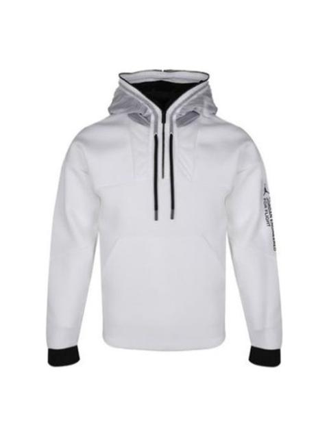 Jordan 공기 요르단 절반 지퍼 스포츠 Pullover 백색 AT9780-100