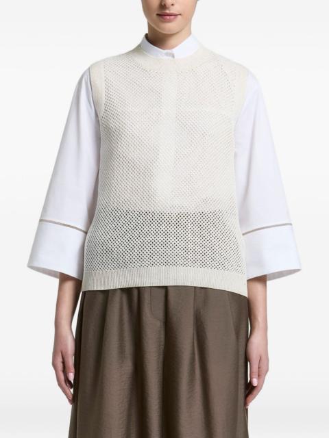 PESERICO open-knit vest